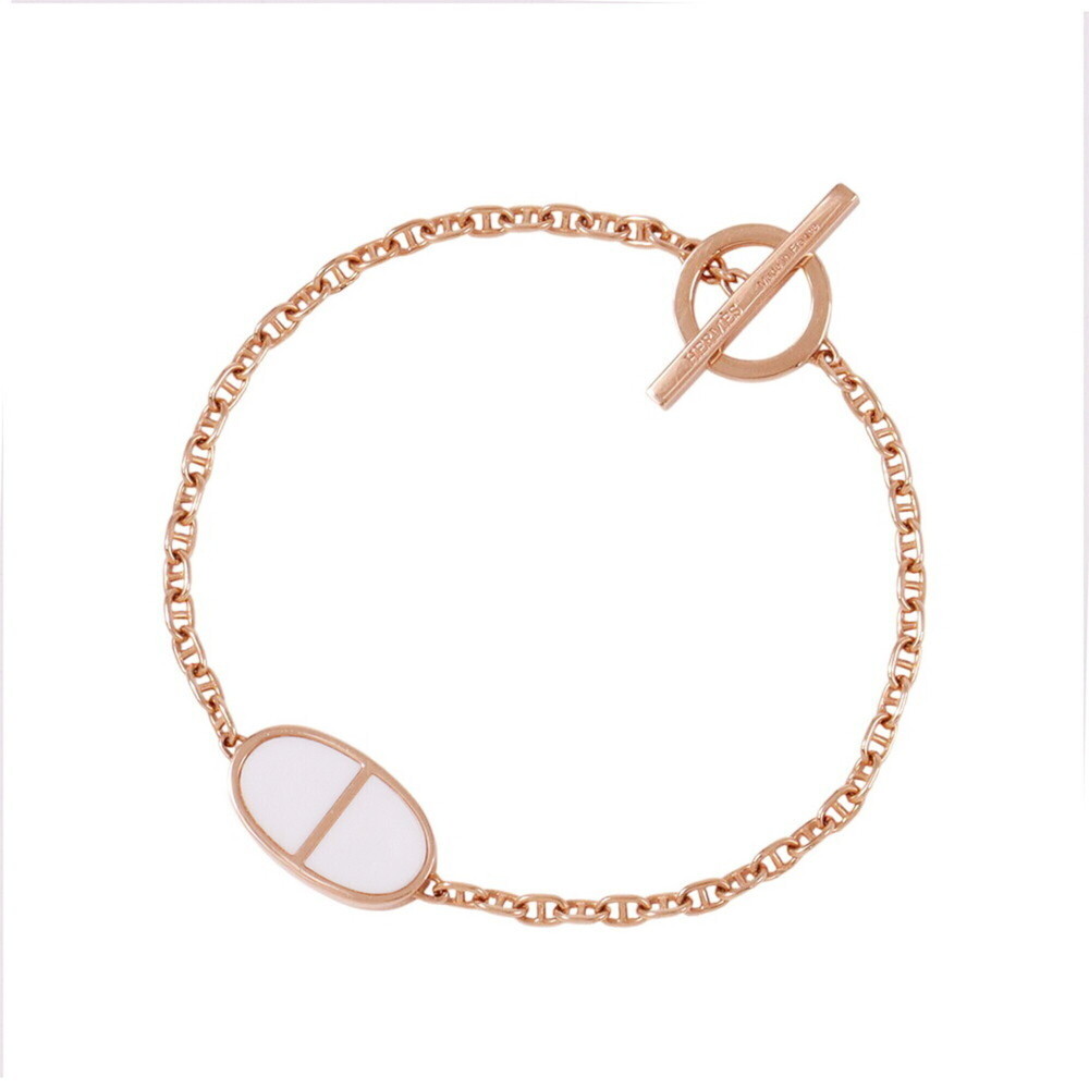 HERMES 18k Gold Charm Bracelet